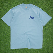 Load image into Gallery viewer, (1998) ITF Men’s Circuit International Tennis Federation Logo Double Sided Graphic Deadstock JERZEES T-Shirt - XL