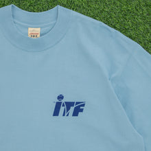 Load image into Gallery viewer, (1998) ITF Men’s Circuit International Tennis Federation Logo Double Sided Graphic Deadstock JERZEES T-Shirt - XL