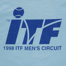 Load image into Gallery viewer, (1998) ITF Men’s Circuit International Tennis Federation Logo Double Sided Graphic Deadstock JERZEES T-Shirt - XL