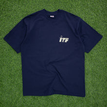 Load image into Gallery viewer, (1997) ITF Satellite Circuits International Tennis Federation Logo Double Sided Graphic Deadstock JERZEES T-Shirt - L/XL