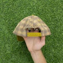 Load image into Gallery viewer, Mossimo Cursive Embroidered Plaid Wool Blend Twill Two Tone 6-Panel Snapback Cap - One Size