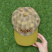 Load image into Gallery viewer, Mossimo Cursive Embroidered Plaid Wool Blend Twill Two Tone 6-Panel Snapback Cap - One Size