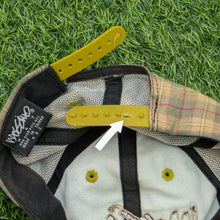 Load image into Gallery viewer, Mossimo Cursive Embroidered Plaid Wool Blend Twill Two Tone 6-Panel Snapback Cap - One Size