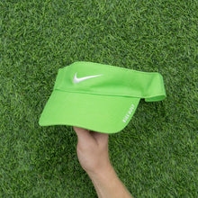 Load image into Gallery viewer, 2008 Nike Golf Swoosh Spell Out Embroidered Two Tone Green Visor Cap - One Size (S/M)