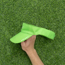 Load image into Gallery viewer, 2008 Nike Golf Swoosh Spell Out Embroidered Two Tone Green Visor Cap - One Size (S/M)