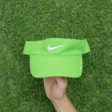 Load image into Gallery viewer, 2008 Nike Golf Swoosh Spell Out Embroidered Two Tone Green Visor Cap - One Size (S/M)