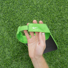Load image into Gallery viewer, 2008 Nike Golf Swoosh Spell Out Embroidered Two Tone Green Visor Cap - One Size (S/M)