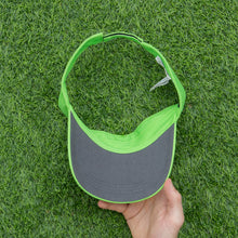 Load image into Gallery viewer, 2008 Nike Golf Swoosh Spell Out Embroidered Two Tone Green Visor Cap - One Size (S/M)