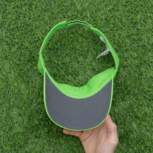 Load image into Gallery viewer, 2008 Nike Golf Swoosh Spell Out Embroidered Two Tone Green Visor Cap - One Size (S/M)