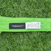 Load image into Gallery viewer, 2008 Nike Golf Swoosh Spell Out Embroidered Two Tone Green Visor Cap - One Size (S/M)