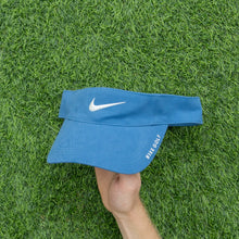Load image into Gallery viewer, 2008 Nike Golf Swoosh Spell Out Embroidered Two Tone Blue Visor Cap - One Size (S/M)
