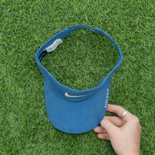 Load image into Gallery viewer, 2008 Nike Golf Swoosh Spell Out Embroidered Two Tone Blue Visor Cap - One Size (S/M)
