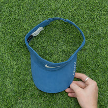 Load image into Gallery viewer, 2008 Nike Golf Swoosh Spell Out Embroidered Two Tone Blue Visor Cap - One Size (S/M)