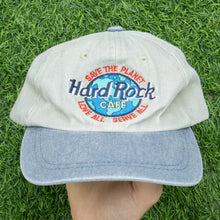 Load image into Gallery viewer, Hard Rock Cafe Memphis Save The Planet Love All Serve All Corduroy Denim Two Tone 6-Panel Snapback Cap - One Size