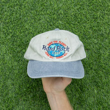 Load image into Gallery viewer, Hard Rock Cafe Memphis Save The Planet Love All Serve All Corduroy Denim Two Tone 6-Panel Snapback Cap - One Size