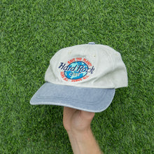 Load image into Gallery viewer, Hard Rock Cafe Memphis Save The Planet Love All Serve All Corduroy Denim Two Tone 6-Panel Snapback Cap - One Size