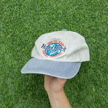 Load image into Gallery viewer, Hard Rock Cafe Memphis Save The Planet Love All Serve All Corduroy Denim Two Tone 6-Panel Snapback Cap - One Size