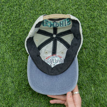 Load image into Gallery viewer, Hard Rock Cafe Memphis Save The Planet Love All Serve All Corduroy Denim Two Tone 6-Panel Snapback Cap - One Size
