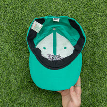 Load image into Gallery viewer, 1993 Nike 3D Swoosh Logo Embroidered Turquoise Green Purple Nylon SnapBack Cap - One Size