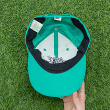 Load image into Gallery viewer, 1993 Nike 3D Swoosh Logo Embroidered Turquoise Green Purple Nylon SnapBack Cap - One Size