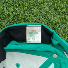 Load image into Gallery viewer, 1993 Nike 3D Swoosh Logo Embroidered Turquoise Green Purple Nylon SnapBack Cap - One Size