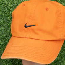 Load image into Gallery viewer, 2000 Nike Small Centre Swoosh Embroidered Orange 6-Panel Cap - One Size