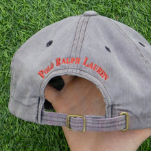 Load image into Gallery viewer, Polo Ralph Lauren Spell Out Embroidered Distressed Faded 6-Panel Baseball Cap - One Size