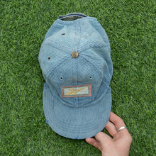 Load image into Gallery viewer, Reebok Large Box Logo Spell Out Embroidered Distressed Corduroy 6-Panel Cap - One Size