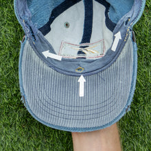 Load image into Gallery viewer, Reebok Large Box Logo Spell Out Embroidered Distressed Corduroy 6-Panel Cap - One Size