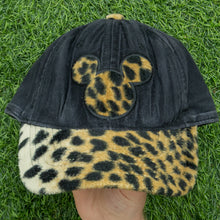 Load image into Gallery viewer, Animal Kingdom Disney Mickey Mouse Leopard Print Faux 6-Panel Cap - One Size