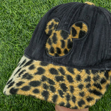 Load image into Gallery viewer, Animal Kingdom Disney Mickey Mouse Leopard Print Faux 6-Panel Cap - One Size