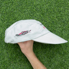 Load image into Gallery viewer, Panama Jack Off Shore Racing S-12 Boat White Long Brim 5-Panel Fitted Cap - One Size