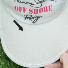 Load image into Gallery viewer, Panama Jack Off Shore Racing S-12 Boat White Long Brim 5-Panel Fitted Cap - One Size