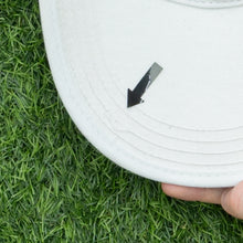 Load image into Gallery viewer, Panama Jack Off Shore Racing S-12 Boat White Long Brim 5-Panel Fitted Cap - One Size