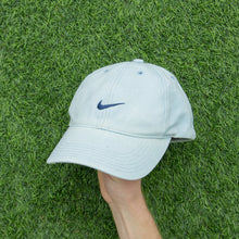Load image into Gallery viewer, 2002 Nike Small Swoosh Embroidered Baby Blue Two Tone 6-Panel Snapback Cap - One Size (S)