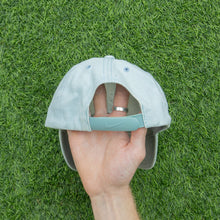 Load image into Gallery viewer, 2002 Nike Small Swoosh Embroidered Baby Blue Two Tone 6-Panel Snapback Cap - One Size (S)