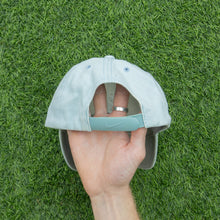 Load image into Gallery viewer, 2002 Nike Small Swoosh Embroidered Baby Blue Two Tone 6-Panel Snapback Cap - One Size (S)