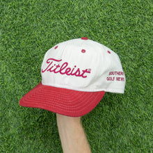 Load image into Gallery viewer, Titleist New Era Southern Golf News Embroidered Three Tone 6-Panel Cap - One Size
