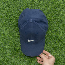 Load image into Gallery viewer, 2001 Nike Swoosh Embroidered Navy 6-Panel Snapback Cap - One Size