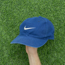 Load image into Gallery viewer, 1997 Nike Swoosh Embroidered Navy Two Tone 6-Panel Snapback Cap - One Size