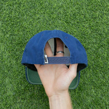 Load image into Gallery viewer, 1997 Nike Swoosh Embroidered Navy Two Tone 6-Panel Snapback Cap - One Size