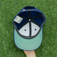 Load image into Gallery viewer, 1997 Nike Swoosh Embroidered Navy Two Tone 6-Panel Snapback Cap - One Size