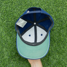 Load image into Gallery viewer, 1997 Nike Swoosh Embroidered Navy Two Tone 6-Panel Snapback Cap - One Size