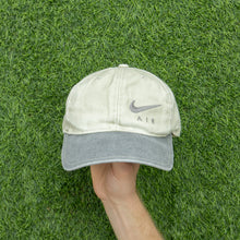 Load image into Gallery viewer, 1996 Nike Air Spell Out Swoosh Embroidered Canvas Two Tone 6-Panel Cap - One Size