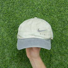 Load image into Gallery viewer, 1996 Nike Air Spell Out Swoosh Embroidered Canvas Two Tone 6-Panel Cap - One Size