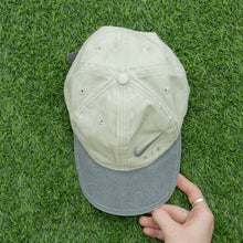 Load image into Gallery viewer, 1996 Nike Air Spell Out Swoosh Embroidered Canvas Two Tone 6-Panel Cap - One Size