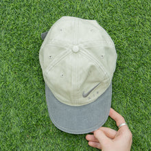 Load image into Gallery viewer, 1996 Nike Air Spell Out Swoosh Embroidered Canvas Two Tone 6-Panel Cap - One Size