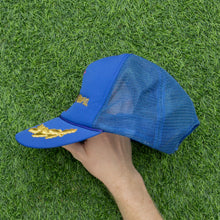 Load image into Gallery viewer, Walt Disney World Magic Kingdom Castle Embroidered Laurel Wreath Mesh Rope Trucker Snapback Cap - One Size