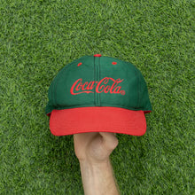Load image into Gallery viewer, Coca Cola Embroidered Beverage Promotional Two Tone 6-Panel Snapback Cap - One Size