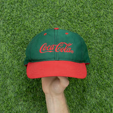 Load image into Gallery viewer, Coca Cola Embroidered Beverage Promotional Two Tone 6-Panel Snapback Cap - One Size